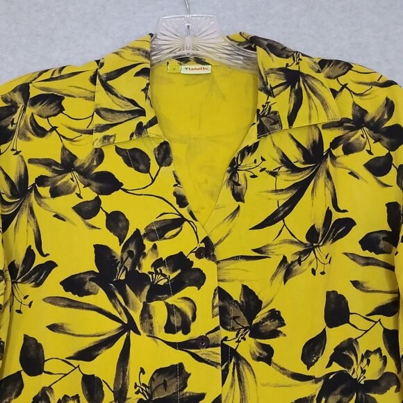 Tianello S Tropical Button Up Half Sleeve Casual Shirt Vacay Cruise Beach Cover - Picture 4 of 15